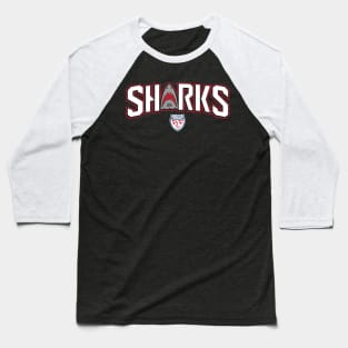 Sharks Word Mark Baseball T-Shirt